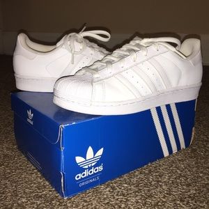 Adidas All-White Superstars